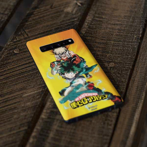 My Hero Academia Deku and Bakugo Season 5 Galaxy S10 Skin