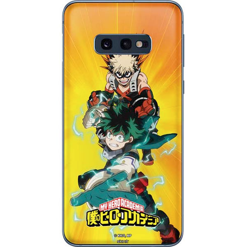 My Hero Academia Deku and Bakugo Season 5 Galaxy S10e Skin
