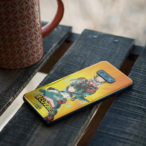 My Hero Academia Deku and Bakugo Season 5 Galaxy S10e Skin