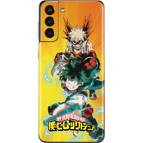 My Hero Academia Deku and Bakugo Season 5 Galaxy S21 Plus 5G Skin