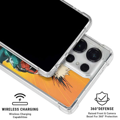 My Hero Academia Deku and Bakugo Season 5 Galaxy S25 Ultra Clear Case