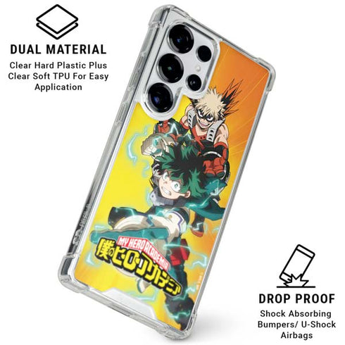 My Hero Academia Deku and Bakugo Season 5 Galaxy S25 Ultra Clear Case