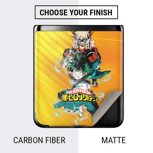 My Hero Academia Deku and Bakugo Season 5 Galaxy Z Flip Skin