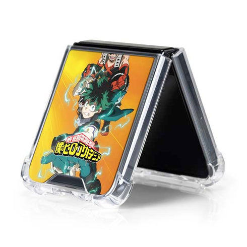 My Hero Academia Deku and Bakugo Season 5 Galaxy Z Flip5 5G Clear Case