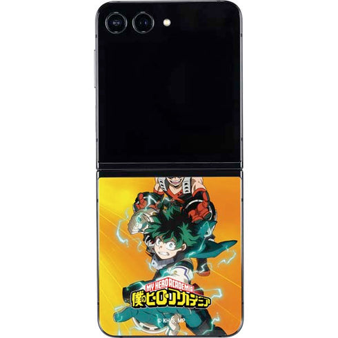 My Hero Academia Deku and Bakugo Season 5 Galaxy Z Flip5 5G Skin