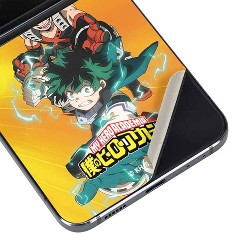 My Hero Academia Deku and Bakugo Season 5 Galaxy Z Flip5 5G Skin