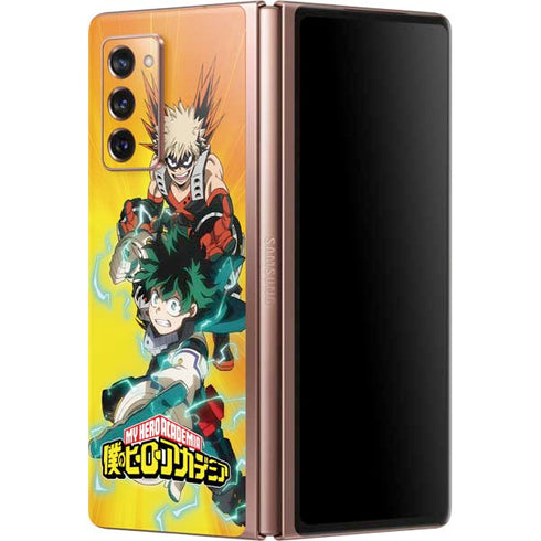My Hero Academia Deku and Bakugo Season 5 Galaxy Z Fold2 5G Skin