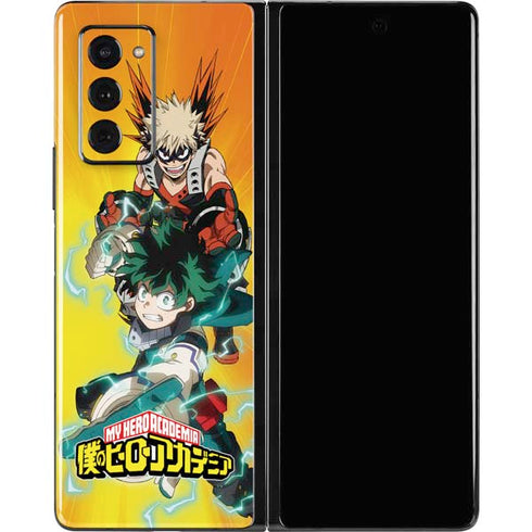 My Hero Academia Deku and Bakugo Season 5 Galaxy Z Fold2 5G Skin