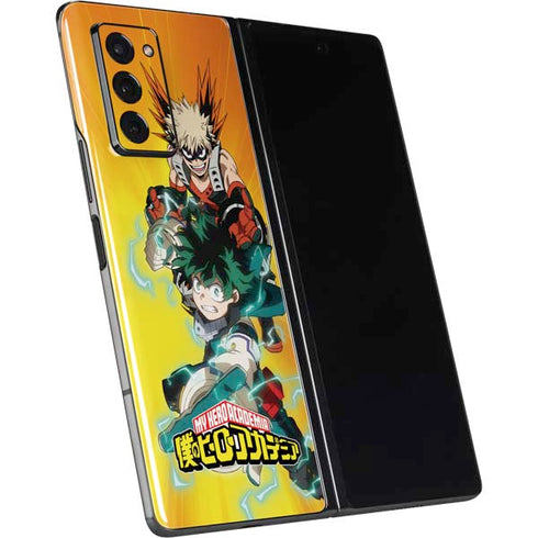 My Hero Academia Deku and Bakugo Season 5 Galaxy Z Fold2 5G Skin