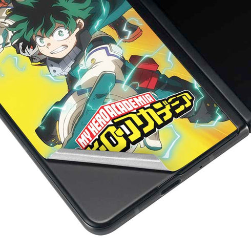 My Hero Academia Deku and Bakugo Season 5 Galaxy Z Fold3 5G Skin