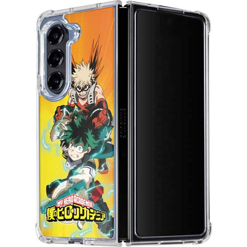 My Hero Academia Deku and Bakugo Season 5 Galaxy Z Fold5 5G Clear Case