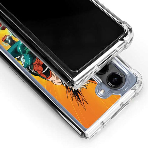 My Hero Academia Deku and Bakugo Season 5 Galaxy Z Fold5 5G Clear Case