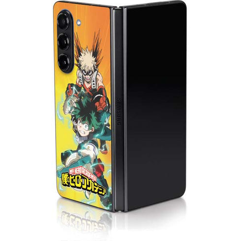 My Hero Academia Deku and Bakugo Season 5 Galaxy Z Fold5 5G Skin