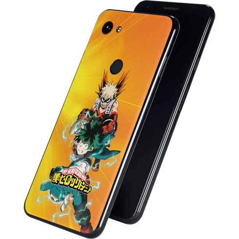My Hero Academia Deku and Bakugo Season 5 Google Pixel 3a Skin