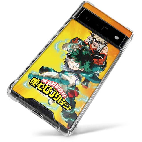 My Hero Academia Deku and Bakugo Season 5 Google Pixel 6 Clear Case