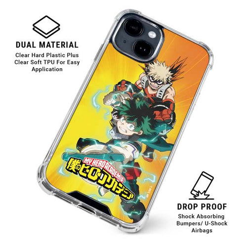My Hero Academia Deku and Bakugo Season 5 iPhone 14 Plus Clear Case