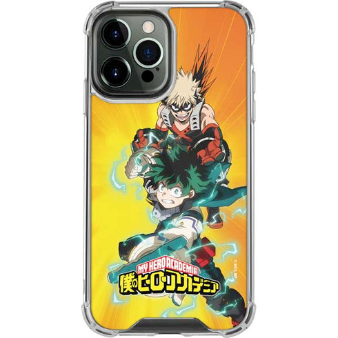 My Hero Academia Deku and Bakugo Season 5 iPhone 14 Pro Max Clear Case