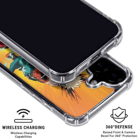 My Hero Academia Deku and Bakugo Season 5 iPhone 16 Clear Case