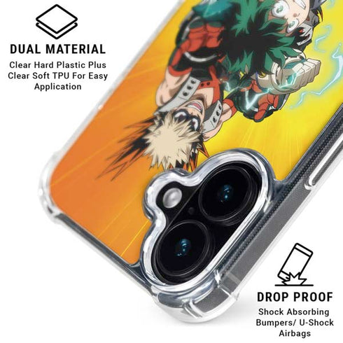 My Hero Academia Deku and Bakugo Season 5 iPhone 16 Clear Case