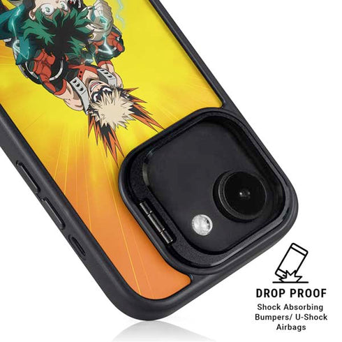 My Hero Academia Deku and Bakugo Season 5 iPhone 16e Kickstand Case