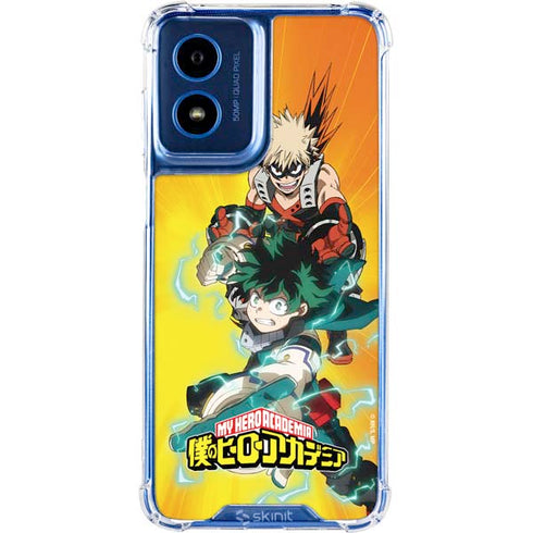 My Hero Academia Deku and Bakugo Season 5 Moto G 5G (2024) Clear Case