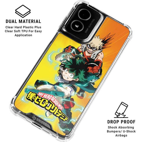 My Hero Academia Deku and Bakugo Season 5 Moto G Power 5G (2024) Clear Case