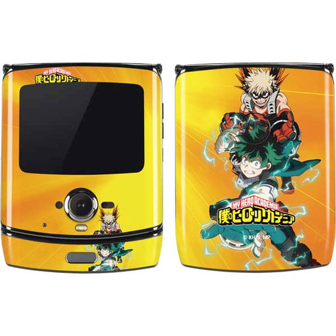 My Hero Academia Deku and Bakugo Season 5 Motorola RAZR Skin
