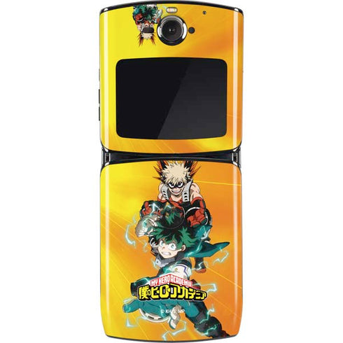 My Hero Academia Deku and Bakugo Season 5 Motorola RAZR Skin