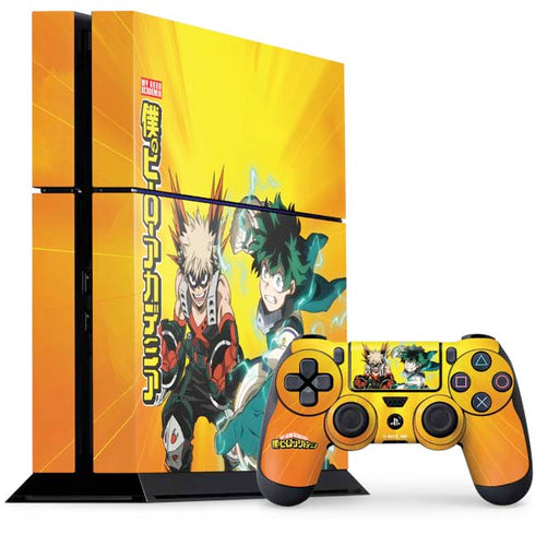 My Hero Academia Deku and Bakugo Season 5 PS4 Console and Controller Bundle Skin