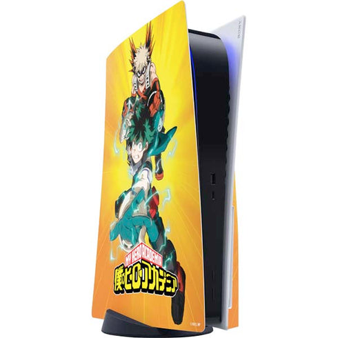 My Hero Academia Deku and Bakugo Season 5 PS5 Console Skin