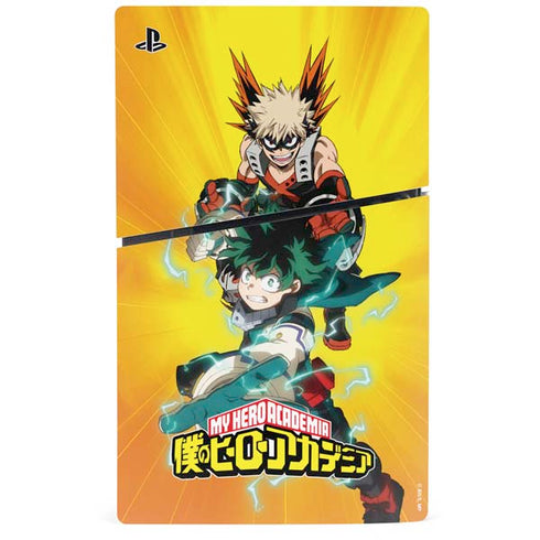 My Hero Academia Deku and Bakugo Season 5 PS5 Slim Digital Edition Console Skin