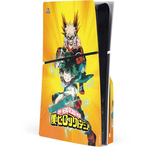 My Hero Academia Deku and Bakugo Season 5 PS5 Slim Disk Console Skin