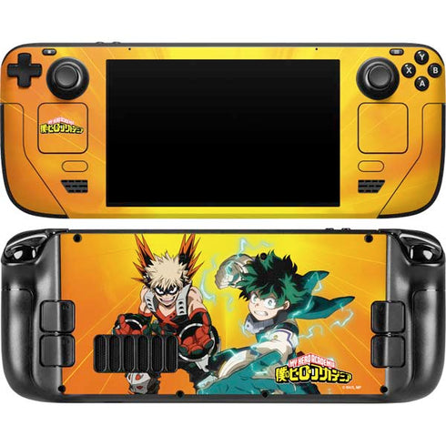 My Hero Academia Deku and Bakugo Season 5 Steam Deck Handheld Gaming Computer OLED Skin