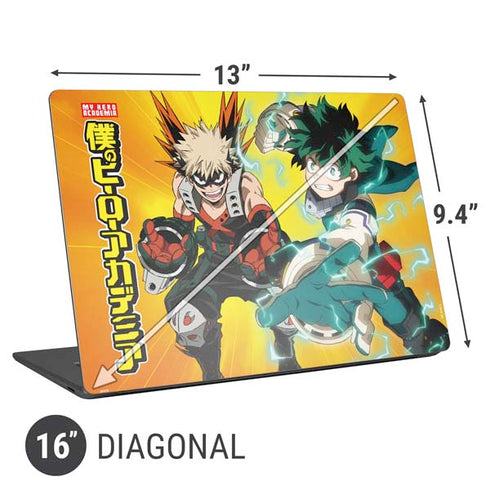 My Hero Academia Deku and Bakugo Season 5 Universal Laptop 16in (13 x 9.4in) Skin