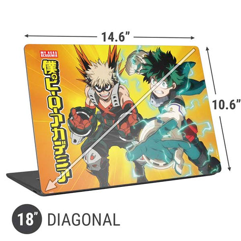My Hero Academia Deku and Bakugo Season 5 Universal Laptop 18in (14.6 x 10.6in) Skin