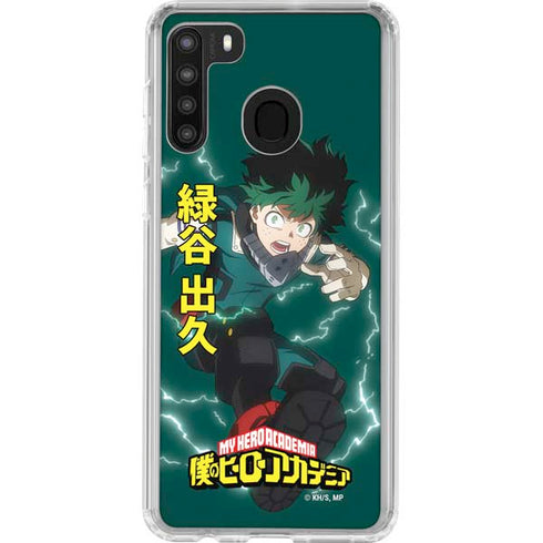 My Hero Academia Deku Season 4 Galaxy A21 Clear Case