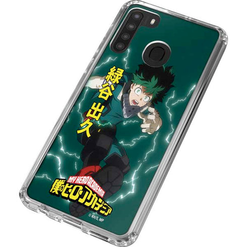 My Hero Academia Deku Season 4 Galaxy A21 Clear Case