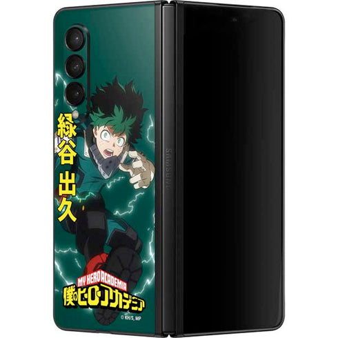 My Hero Academia Deku Season 4 Galaxy Z Fold3 5G Skin