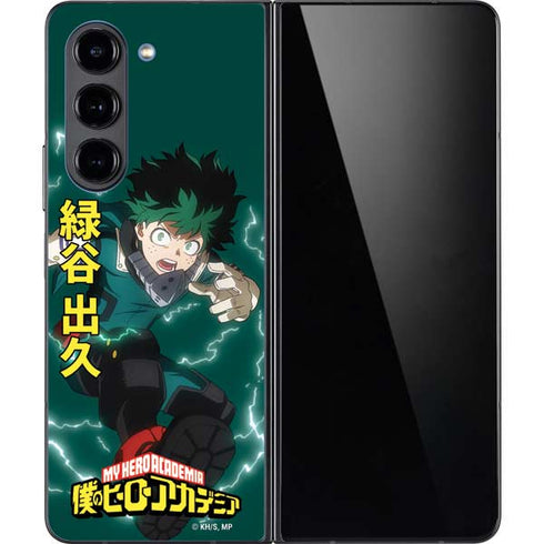 My Hero Academia Deku Season 4 Galaxy Z Fold5 5G Skin