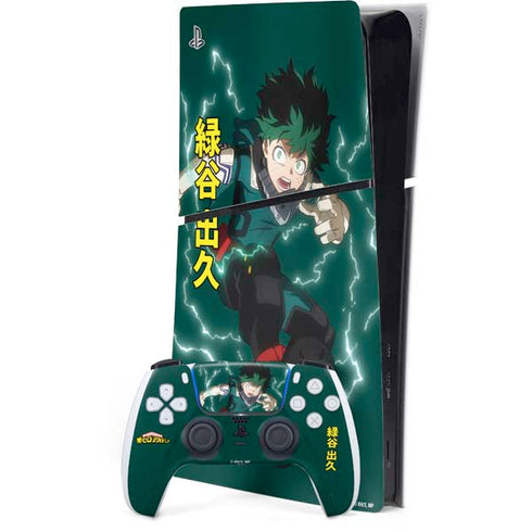 My Hero Academia Deku Season 4 PS5 Slim Digital Edition Bundle Skin