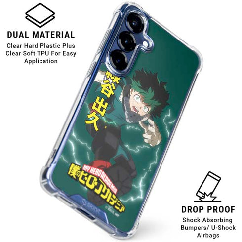 My Hero Academia Deku Season 4 Galaxy S25 Plus Clear Case