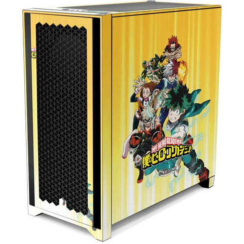 My Hero Academia Deku Squad Season 5 Corsair 4000D Tempered Glass Mid-Tower ATX Case Skin