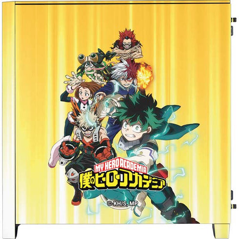 My Hero Academia Deku Squad Season 5 Corsair 4000D Tempered Glass Mid-Tower ATX Case Skin