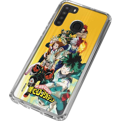 My Hero Academia Deku Squad Season 5 Galaxy A21 Clear Case