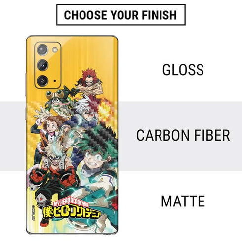 My Hero Academia Deku Squad Season 5 Galaxy Note20 5G Skin