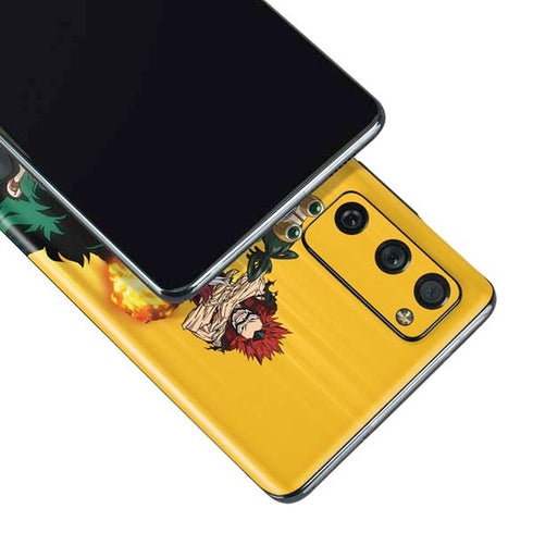 My Hero Academia Deku Squad Season 5 Galaxy S20 Fan Edition Skin