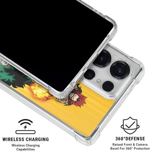 My Hero Academia Deku Squad Season 5 Galaxy S25 Ultra Clear Case