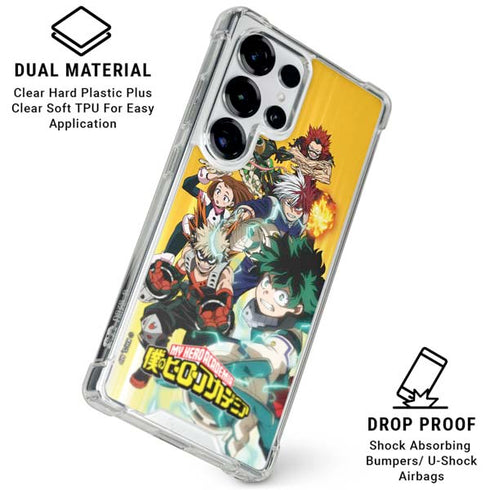 My Hero Academia Deku Squad Season 5 Galaxy S25 Ultra Clear Case