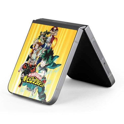 My Hero Academia Deku Squad Season 5 Galaxy Z Flip6 Skin
