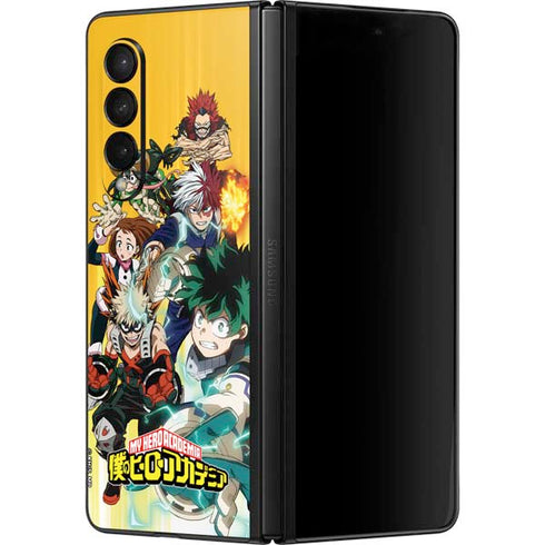 My Hero Academia Deku Squad Season 5 Galaxy Z Fold3 5G Skin